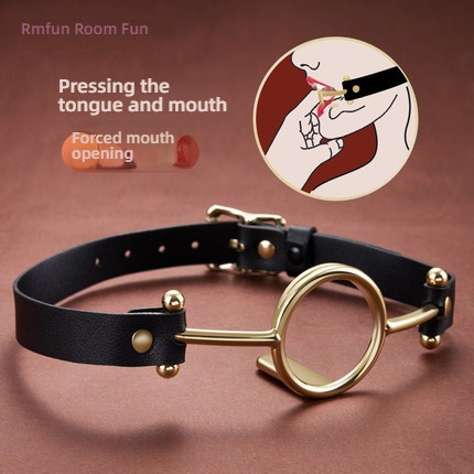 RoomFun forced mouth opening gold O-shaped mouth holder