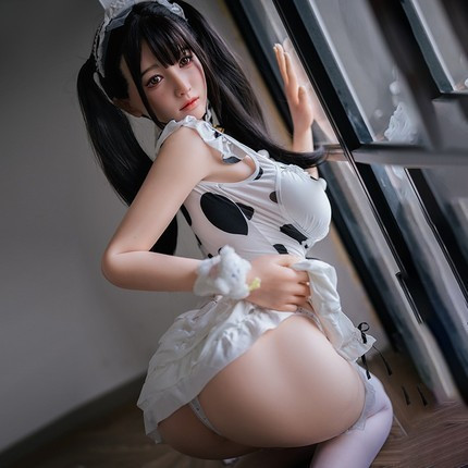 Mengmeng Maid - Letong (G096-Y9) Solid Doll 158cm Silicone Head Hair Transplant+Oral Love+Vocalization+Heating+Private A