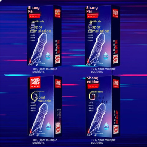 Shang brand multi position G-spot stimulation condom set of 10 pieces