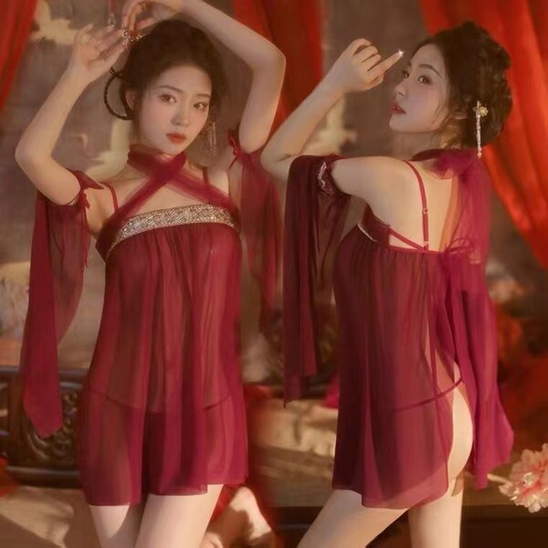 New Classical Chinese Bodice Set - Vintage Hanfu Silk Belly Wrap & Tempting Pure-Yu Style Lingerie for Plus Size 200 lbs - Xiaoqian 001 with ribbons