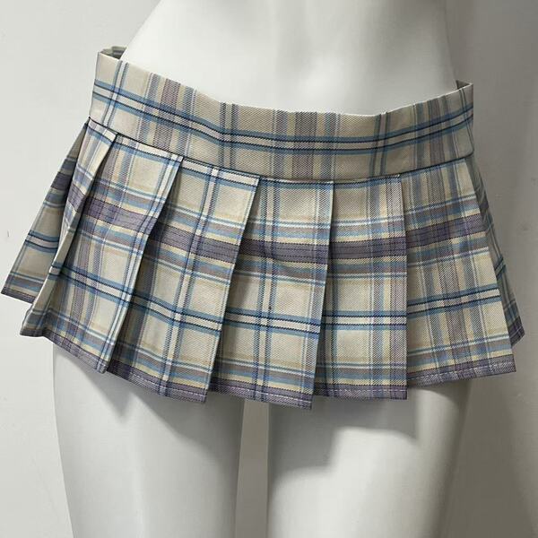 Sexy Student Uniform Skirt - JK Style Plaid Mini Pleated Skirt for Women, Cosplay & Lingerie Outfit - Color No. 10