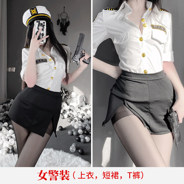 Sexy Student Uniform Set - JK Style Plaid Pleated Skirt & Top, Cute Yet Seductive Outfit for Adults - TB 1018S