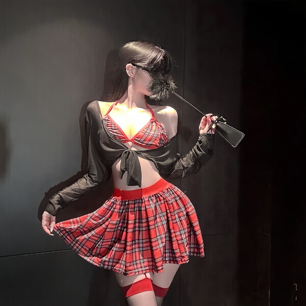 Chao Mu Schoolgirl JK Uniform Collection - Pure & Tempting Lingerie Set for Playful Elegance - 1317