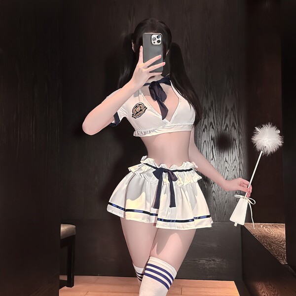 Chao Mu Schoolgirl JK Uniform Collection - Pure & Tempting Lingerie Set for Playful Elegance - 1796