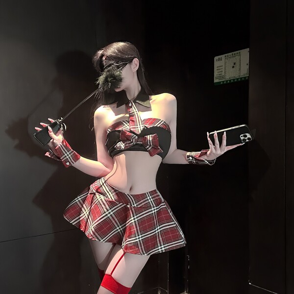 Chao Mu Schoolgirl JK Uniform Collection - Pure & Tempting Lingerie Set for Playful Elegance - 1902