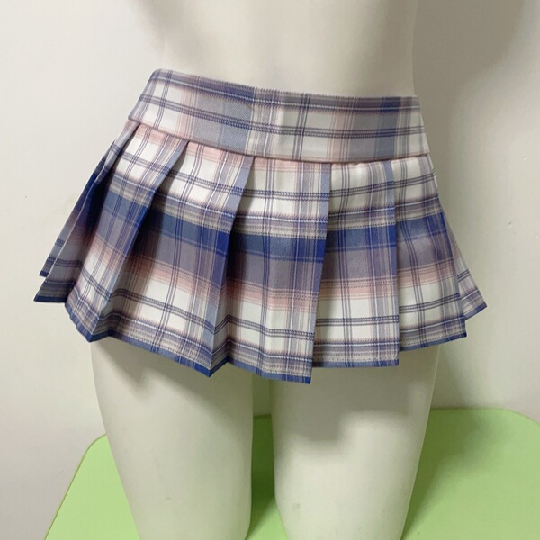 Sexy Student Uniform Skirt - JK Style Plaid Mini Pleated Skirt for Women, Cosplay & Lingerie Outfit - Color #1