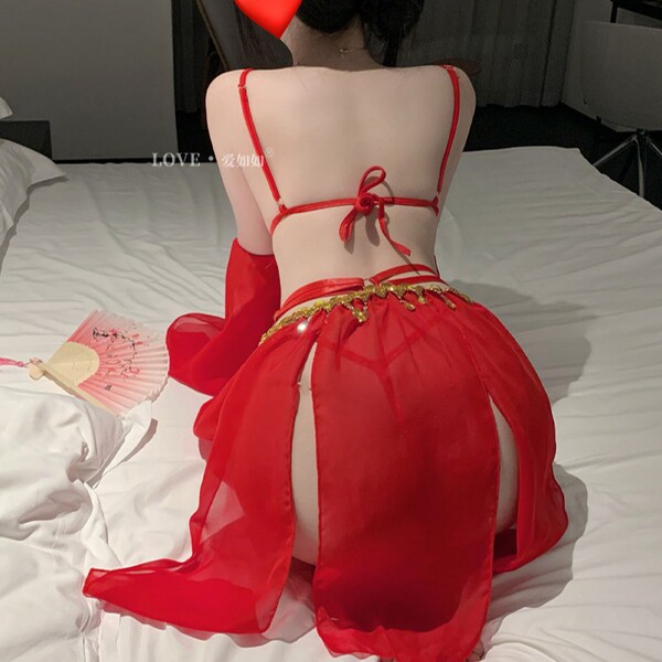 Exotic hanfu lingerie set - sensual palace-style princess nightgown with oriental elegance, 2025 new design