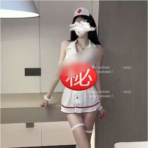 Pure & Tempting Lace Maid Costume - Office Secretary Uniform, Nurse & Nun Cosplay Outfit with Seductive Lingerie Style - White 353 (Headband, Bodysuit, Bracelet)