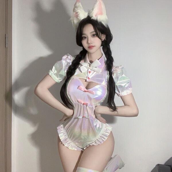 Guoyun QQNY Cosplay Swimsuit - Kawaii Backless Sexy Bikini Inspired by Suger-chan - Set 4208 [Top + Jumpsuit]