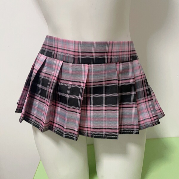 Sexy Student Uniform Skirt - JK Style Plaid Mini Pleated Skirt for Women, Cosplay & Lingerie Outfit - Color No. 5