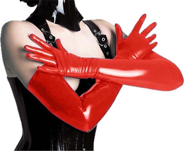 Glossy PVC Leather Bondage Bodysuit with Zippered Crotch – Sexy Nightclub & Pole Dance Outfit - 8008 Red