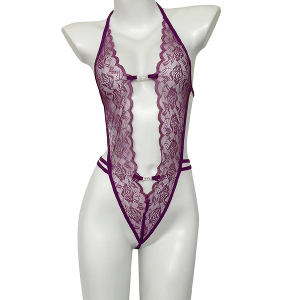 Sexy Student Uniform Set - JK Style Plaid Pleated Skirt & Top, Cute Yet Seductive Outfit for Adults - TB 8522 purple