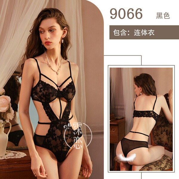 Sensual Japanese-Style JK Uniform Bodysuit – Pure & Tempting Schoolgirl Cosplay Deadstock Swimsuit - 9066 - Black Jumpsuit