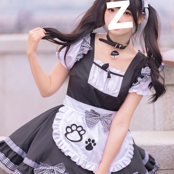 Adorable maid costume for women featuring a kawaii cat lolita dress with a cute petticoat and accessories, perfect for anime ...