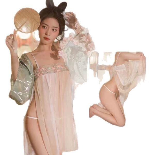 Elegant ancient chinese silk bodice set - hanfu-inspired lingerie with pure-yu style belly dance dudou