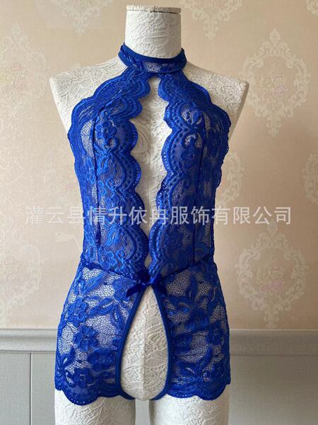 Wholesale Sexy Lingerie for Amazon - Open-Crotch Bodysuits & Erotic Sleepwear Factory Direct - Royal Blue