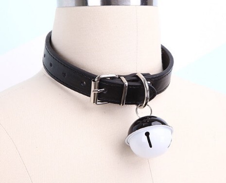 New Cat Girl Maid Costume - Plus Size Japanese Kawaii Cosplay Outfit, Classic Black & White Maid Dress - black collar
