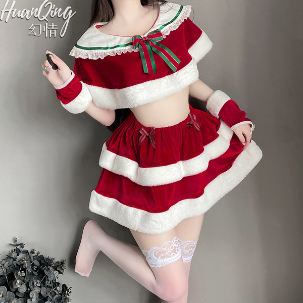Sexy christmas lingerie set for small bust - sweet & seductive holiday sleepwear outfit for women