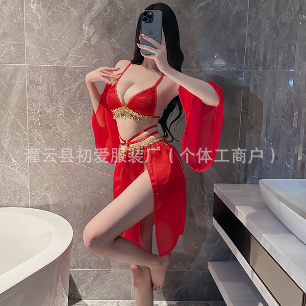 Chu ai hanfu-inspired seductive bodice set - chinese traditional style lingerie for women, dropshipping ready