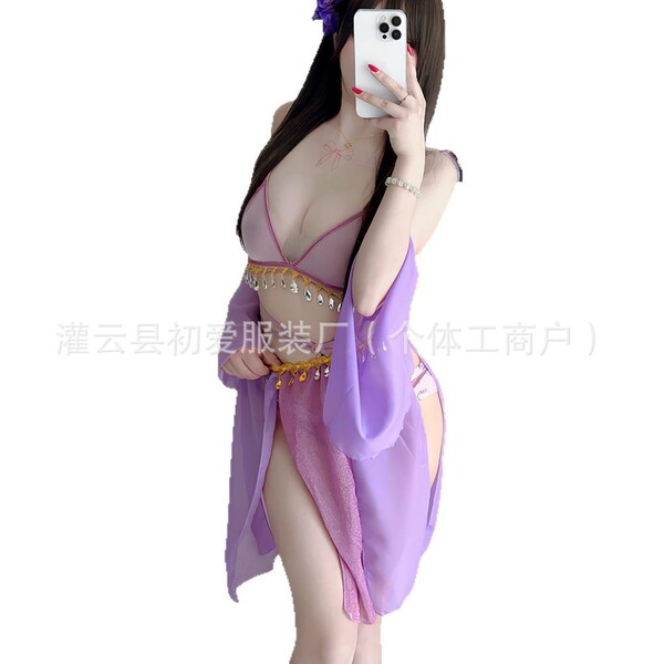 Chu ai hanfu-inspired seductive bodice set featuring chinese traditional style, perfect for dropshipping ready womens lingeri...