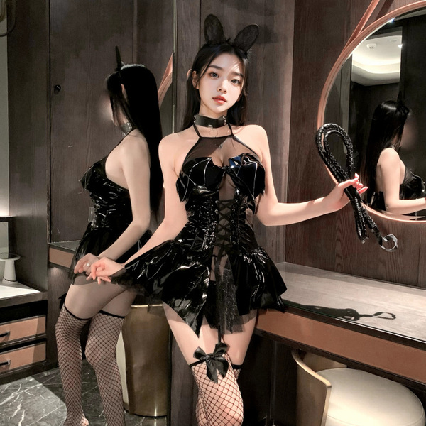 OL Teacher JK Cat Costume Set - Pure & Tempting Maid Qipao Lingerie Outfit for Cosplay & Role Play - Little Devil