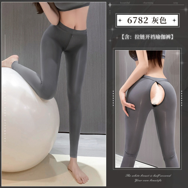 QQNY Women's Lingerie Set - Pure Allure Sleepwear, Sensual & Elegant Bedroom Wear for Women - Grey Yoga Pants [Single Yoga Pants]