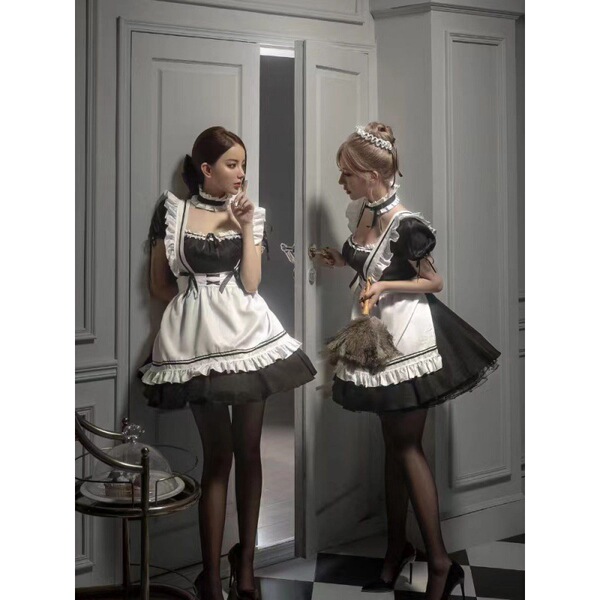 Halloween maid costume for women - plus size lolita dress, perfect for cosplay with soft girl style