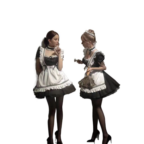 Halloween maid costume for women - plus size lolita dress, soft girl style