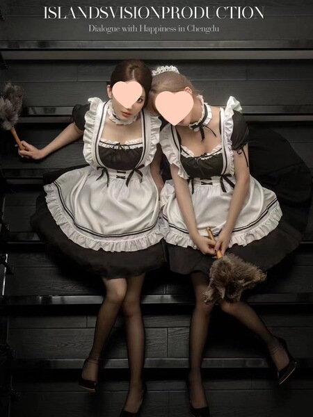 Sexy cute kawaii halloween maid costume for women, plus size soft dress set, perfect for cosplay & parties