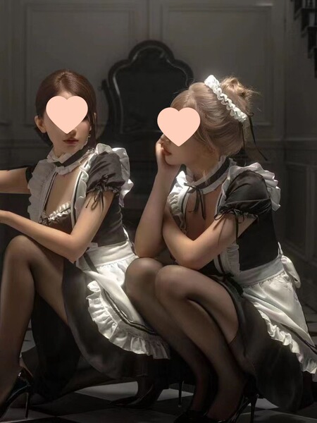 Sexy cute kawaii halloween maid costume for women, plus size soft dress set perfect for cosplay and parties