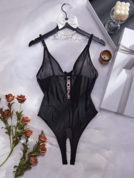 Luxury lace bodysuit for women featuring sheer design and full lace detailing, perfect for intimate wear.