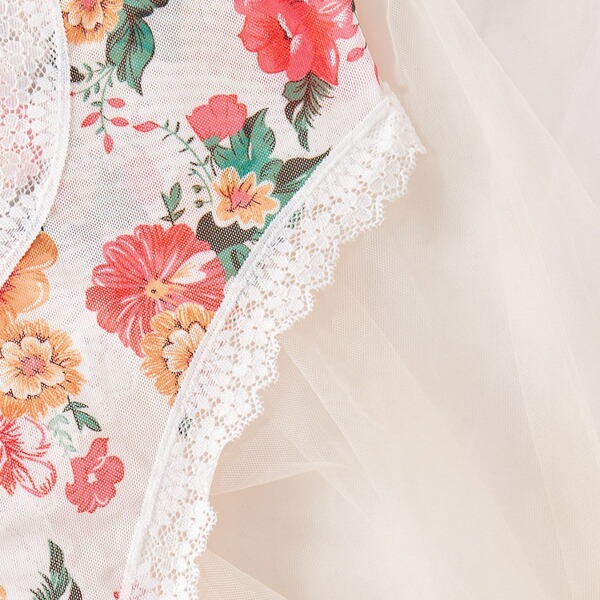 Floral lace sheer bodysuit with delicate embroidery and scalloped edges – ultra-feminine european-style lingerie for women.
