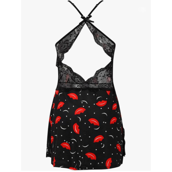 Sexy leopard print lace sleep dress for women – features sexy sheer tight-fit design with erotic lingerie nightgown, us/eu so...