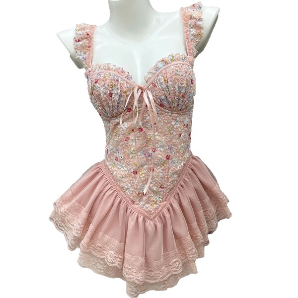 Machu chu sheer maid costume - seductive lingerie set for date night, no-remove bedroom outfit