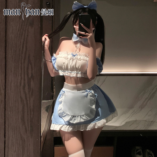 Sexy maid costume outfit - cute & alluring lingerie set for date night, role play & cosplay
