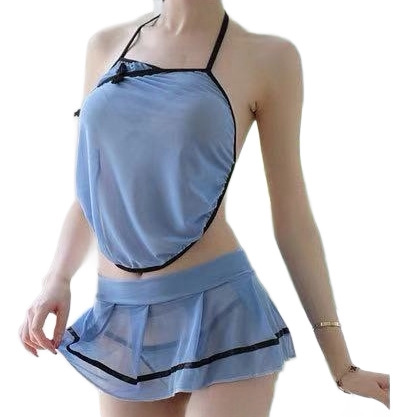 Sexy mannyqing seductive sheer cheongsam sleep dress with sexy side-slit design, perfect nightgown for women.