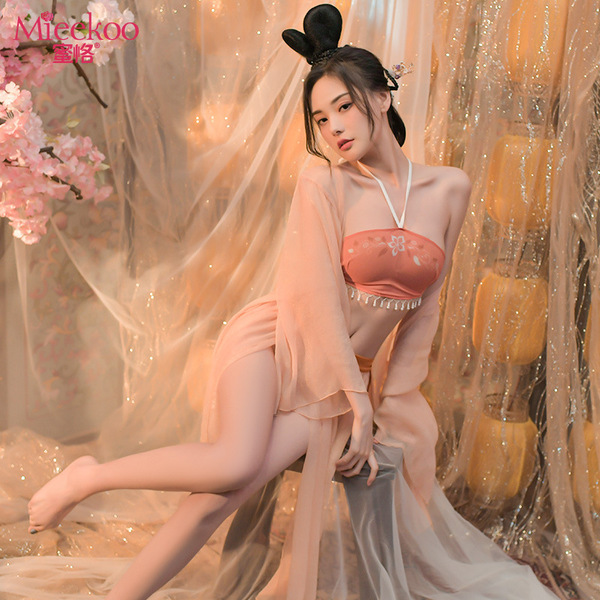 Miko classical chinese lingerie set - sexy summer hanfu sleepwear for women, thin doudou style nightwear