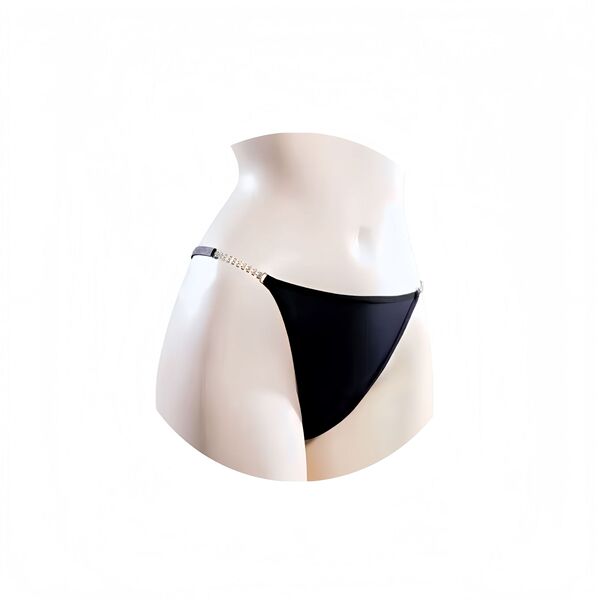 Shiny 5D Bodycon Sensual Bodysuit - Ultra-Thin Silky Mink Oil Sheer Open-Crotch Halter Bodystocking for Men & Women - N74 Rhinestone Underwear