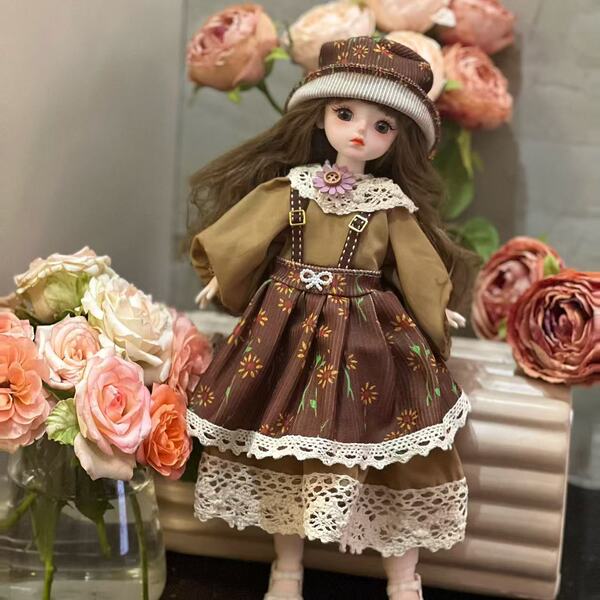 BJD Doll 6-Part Outfit Set for 30cm Dolls - Princess Dress-Up Clothes Kit for Girls & Collectors - Warm Fragrance