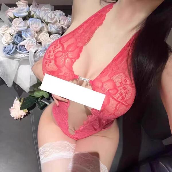 Sexy Sheer SM Bodysuit Sleepwear Set – Transparent Lingerie for Small Bust, Plus Size Pure Temptation Outfit - Rose Red Bodysuit