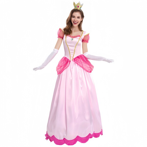 New Japanese Lolita Dress for Girls - Cute Kawaii Student A-Line Skirt, Soft Girly Princess Daily Outfit - Pink princess dress (dress + headpiece + gloves included)