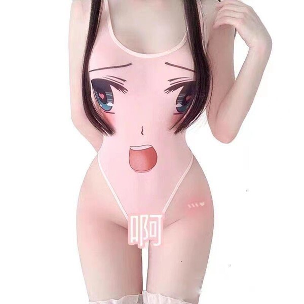 Pikachu Sexy Cute Lingerie Set - Kawaii Deadstock Swimsuit for Cosplay & Anime Fans - Pink + white stockings