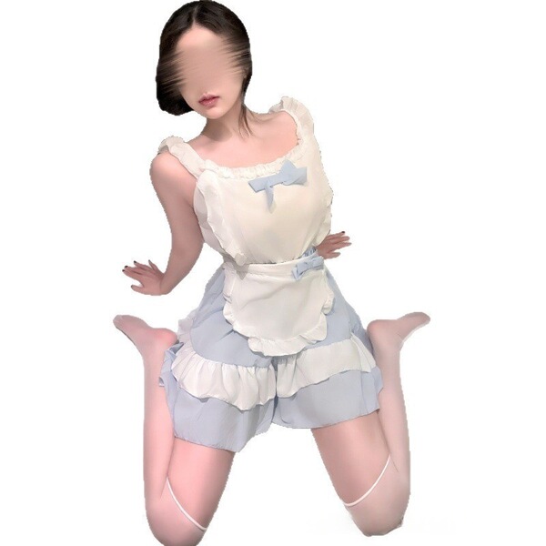 Plus size cute lingerie dress - sweet girl a-line tutu skirt, maid costume cake dress for women