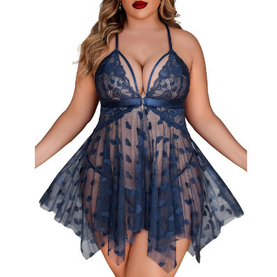 Plus size sexy lingerie set - romantic lace erotic outfit for women, -style passion ensemble