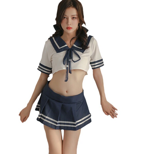 Pure & playful student-style lingerie set - sexy jk uniform outfit for curvy women, factory direct