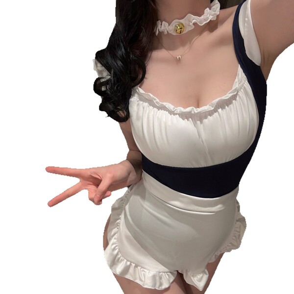 Pure student style lingerie set featuring a sailor uniform design with a secretary outfit, soft jk skirt collection for women...