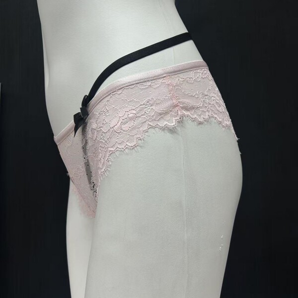 Pure & sweet lace womens mid-rise seamless cotton underwear featuring ultra-soft fabric, antibacterial properties, and super-...