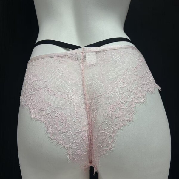 Pure & sweet lace womens mid-rise seamless cotton underwear - ultra-soft, antibacterial, super-stretchy