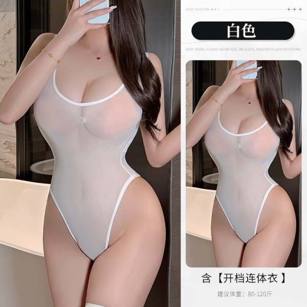 QQNY Pure Allure Sleepwear Set – Elegant Seductive Lingerie for Women, Luxury Intimate Nightwear - Hot White