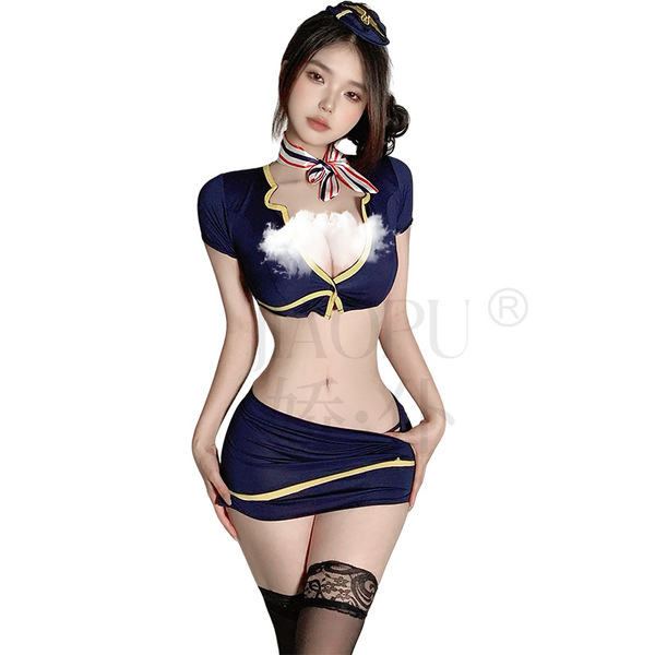 Sailor girl costume set featuring cute student uniform with police-themed lingerie, perfect for themed events or cosplay.